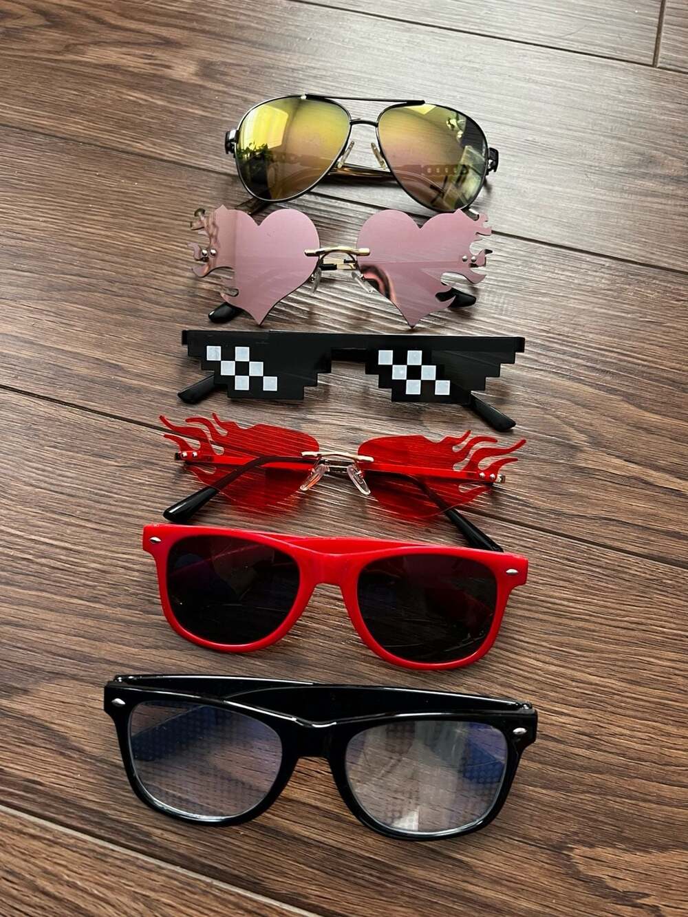 Festival Assorted Sunglasses Bundle Set Lot Of 6
